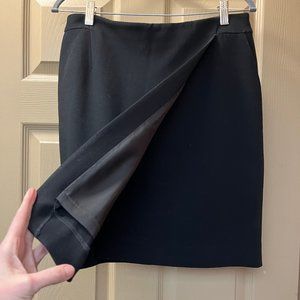 Brooks Brothers – black, lined skirt with pockets.